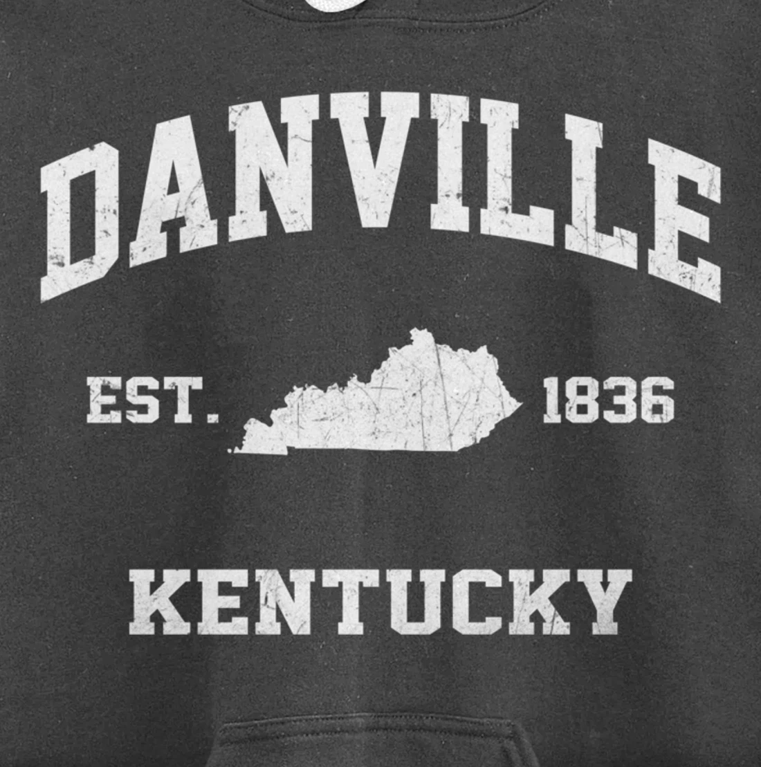 Danville Kentucky KY vintage state Athletic style Pullover Hoodie