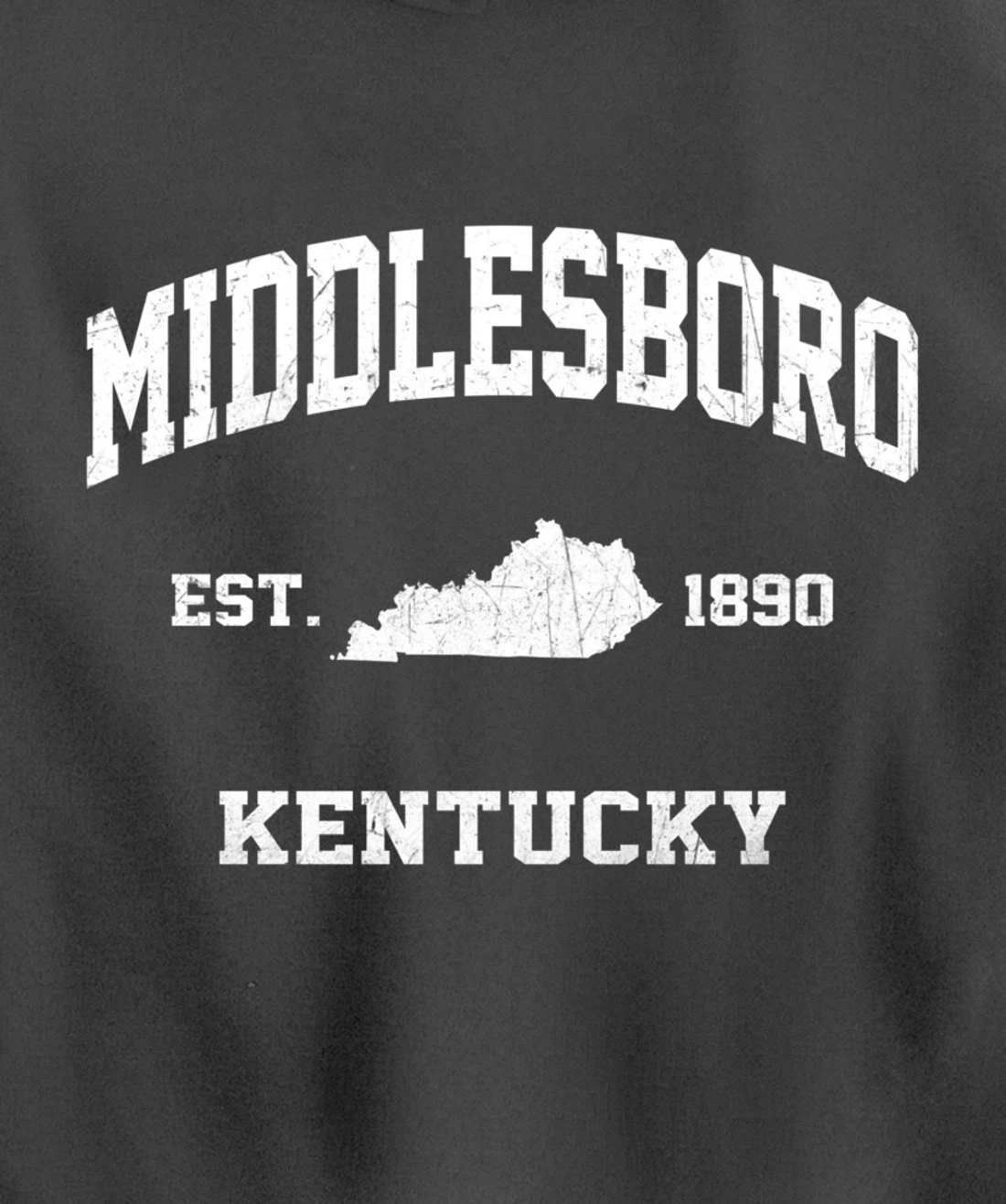 Middlesboro Kentucky KY vintage state Athletic style Pullover Hoodie
