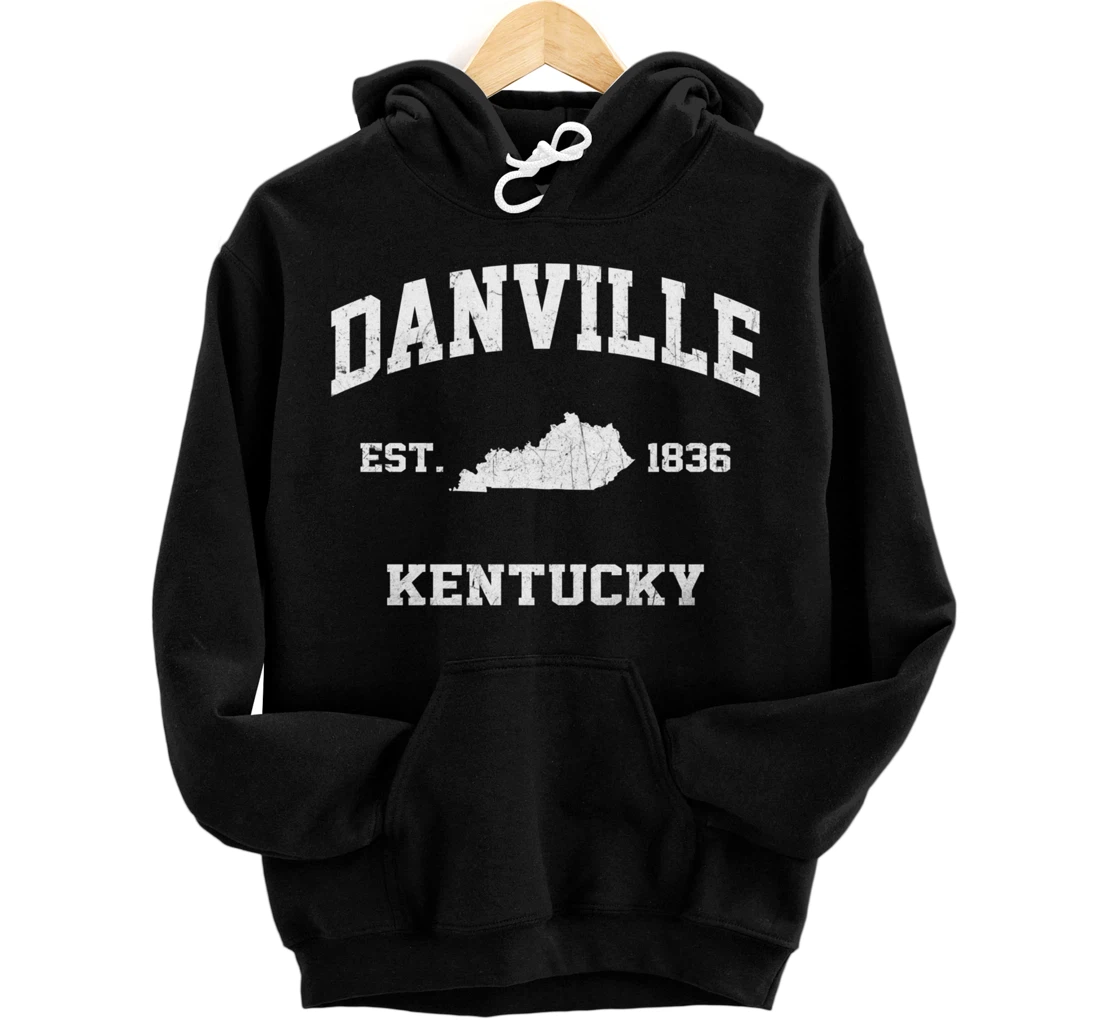 Danville Kentucky KY vintage state Athletic style Pullover Hoodie