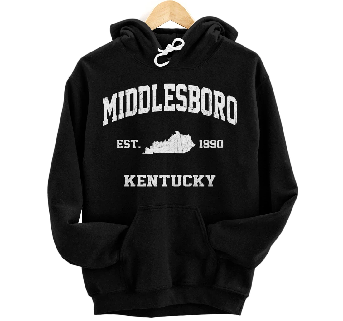 Middlesboro Kentucky KY vintage state Athletic style Pullover Hoodie