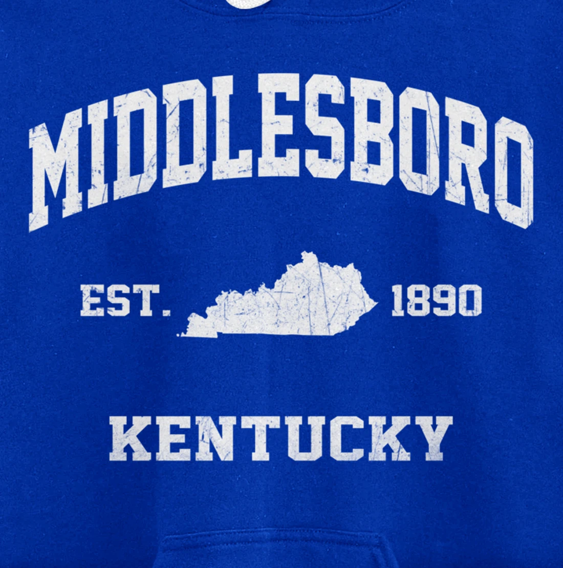 Middlesboro Kentucky KY vintage state Athletic style Pullover Hoodie