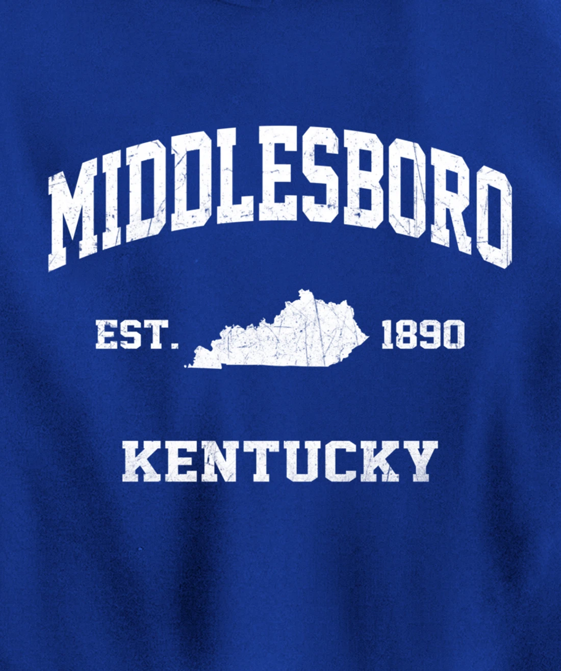 Middlesboro Kentucky KY vintage state Athletic style Pullover Hoodie