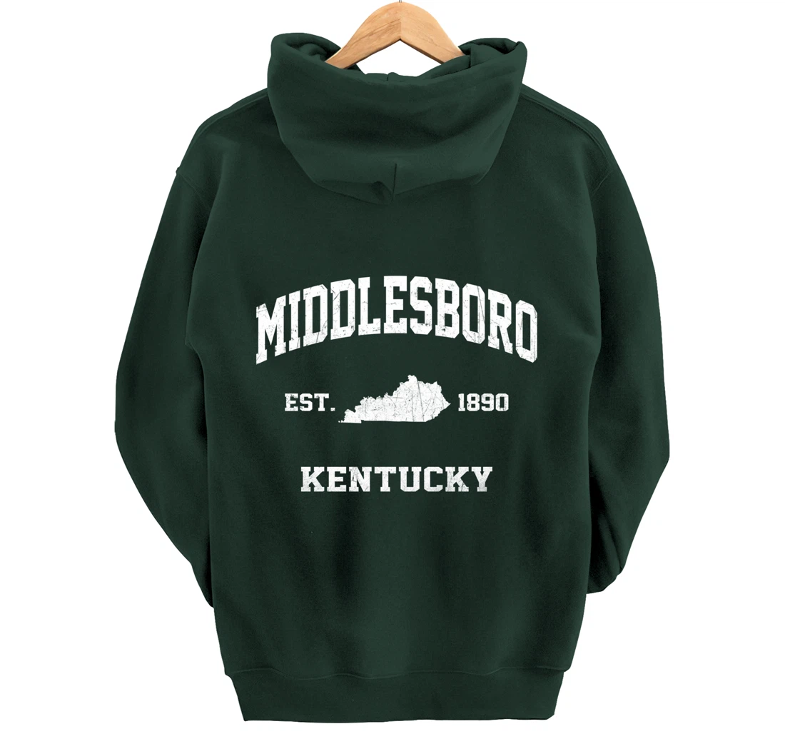 Middlesboro Kentucky KY vintage state Athletic style Pullover Hoodie