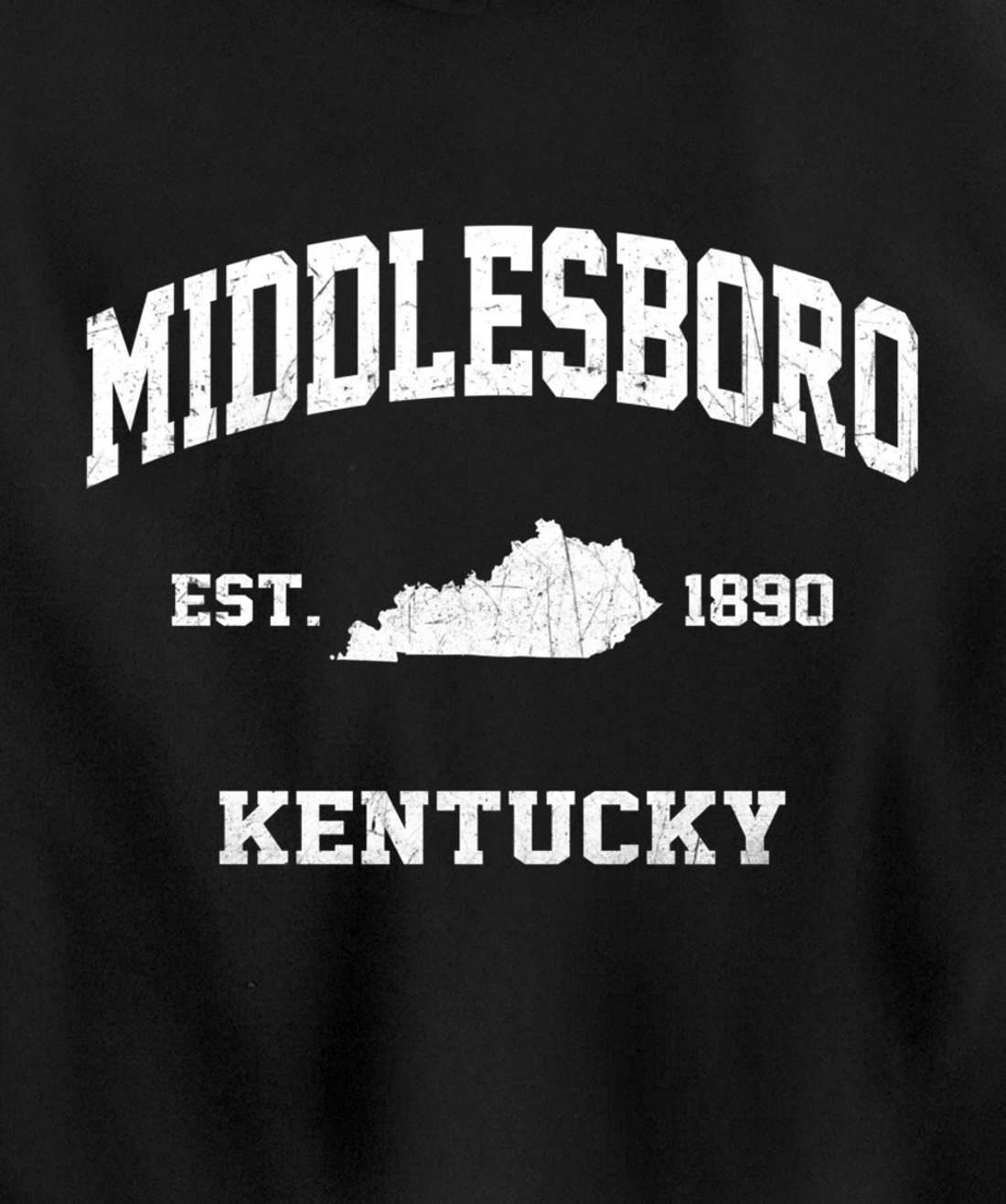 Middlesboro Kentucky KY vintage state Athletic style Pullover Hoodie