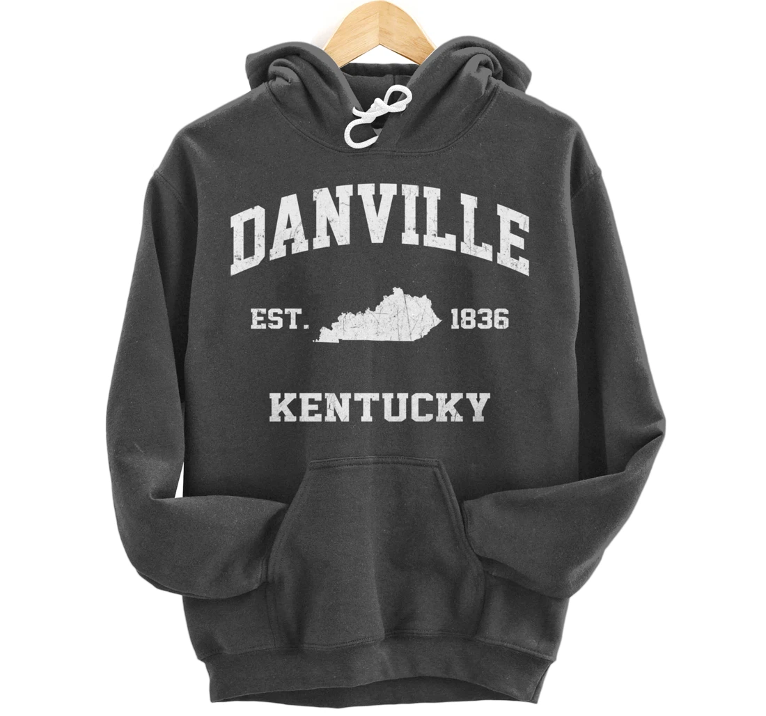 Danville Kentucky KY vintage state Athletic style Pullover Hoodie