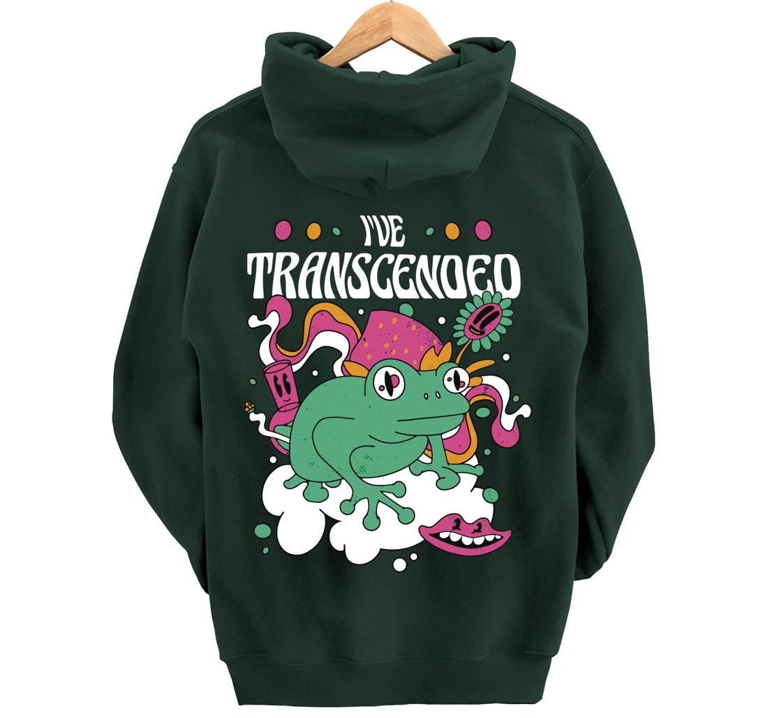 Funny I've Transcended Backside Party Pullover Hoodie
