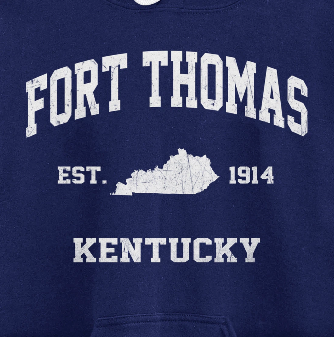 Fort Thomas Kentucky KY vintage state Athletic style Pullover Hoodie