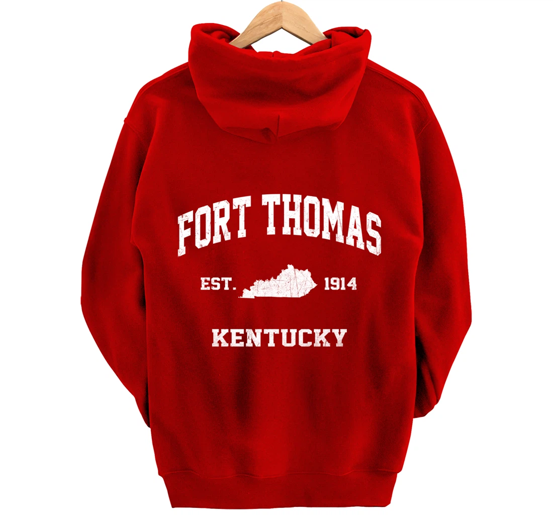 Fort Thomas Kentucky KY vintage state Athletic style Pullover Hoodie