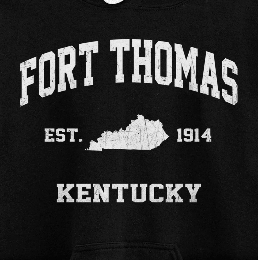 Fort Thomas Kentucky KY vintage state Athletic style Pullover Hoodie
