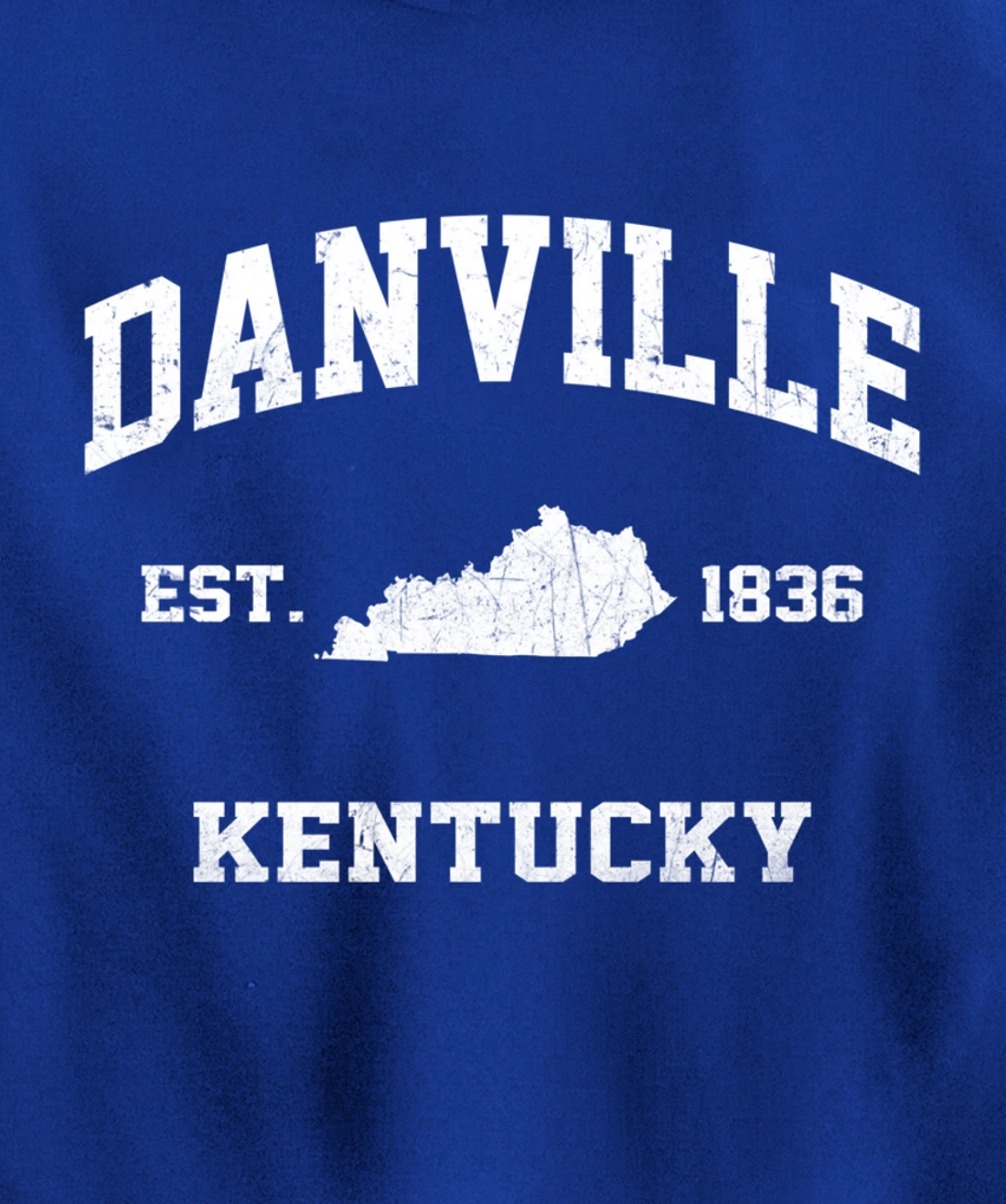 Danville Kentucky KY vintage state Athletic style Pullover Hoodie