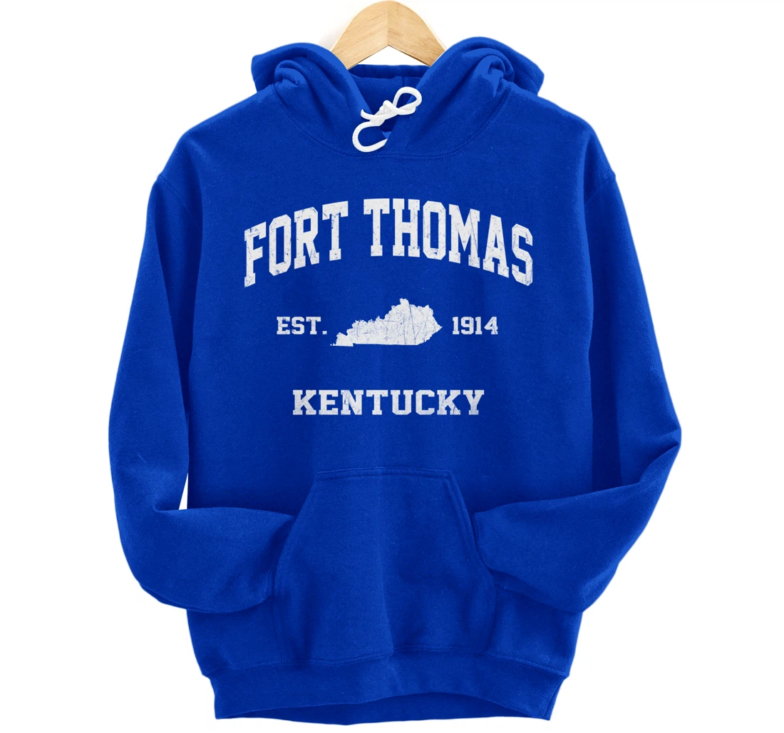 Fort Thomas Kentucky KY vintage state Athletic style Pullover Hoodie