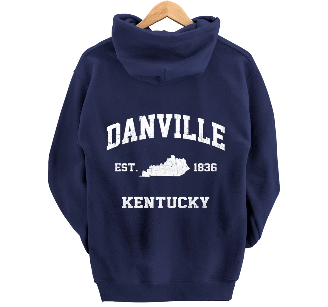 Danville Kentucky KY vintage state Athletic style Pullover Hoodie