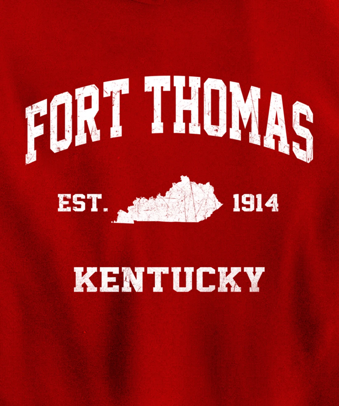 Fort Thomas Kentucky KY vintage state Athletic style Pullover Hoodie