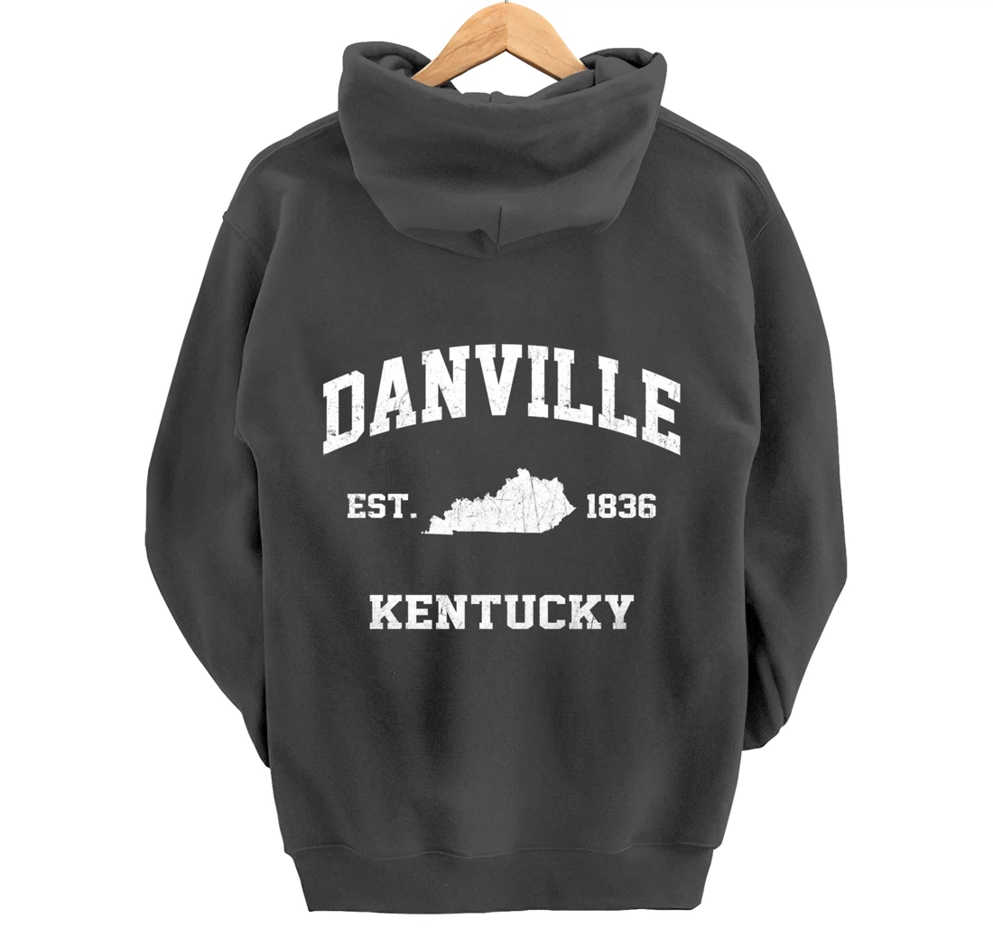 Danville Kentucky KY vintage state Athletic style Pullover Hoodie