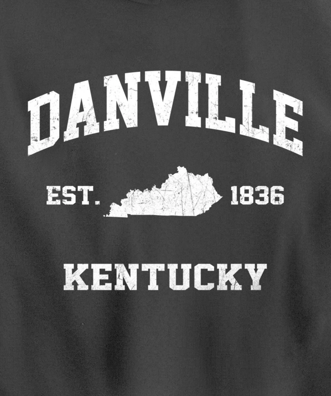 Danville Kentucky KY vintage state Athletic style Pullover Hoodie
