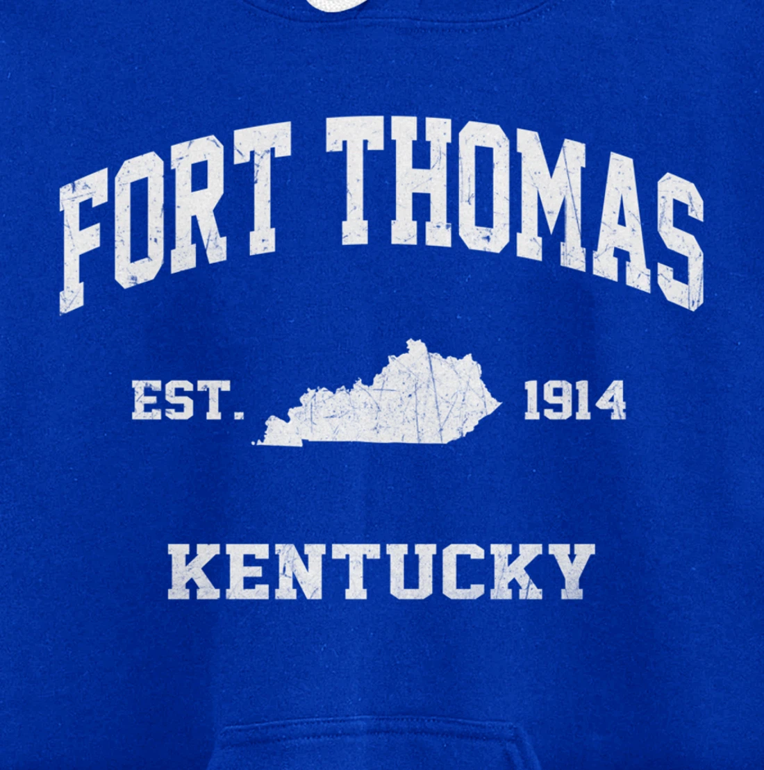 Fort Thomas Kentucky KY vintage state Athletic style Pullover Hoodie