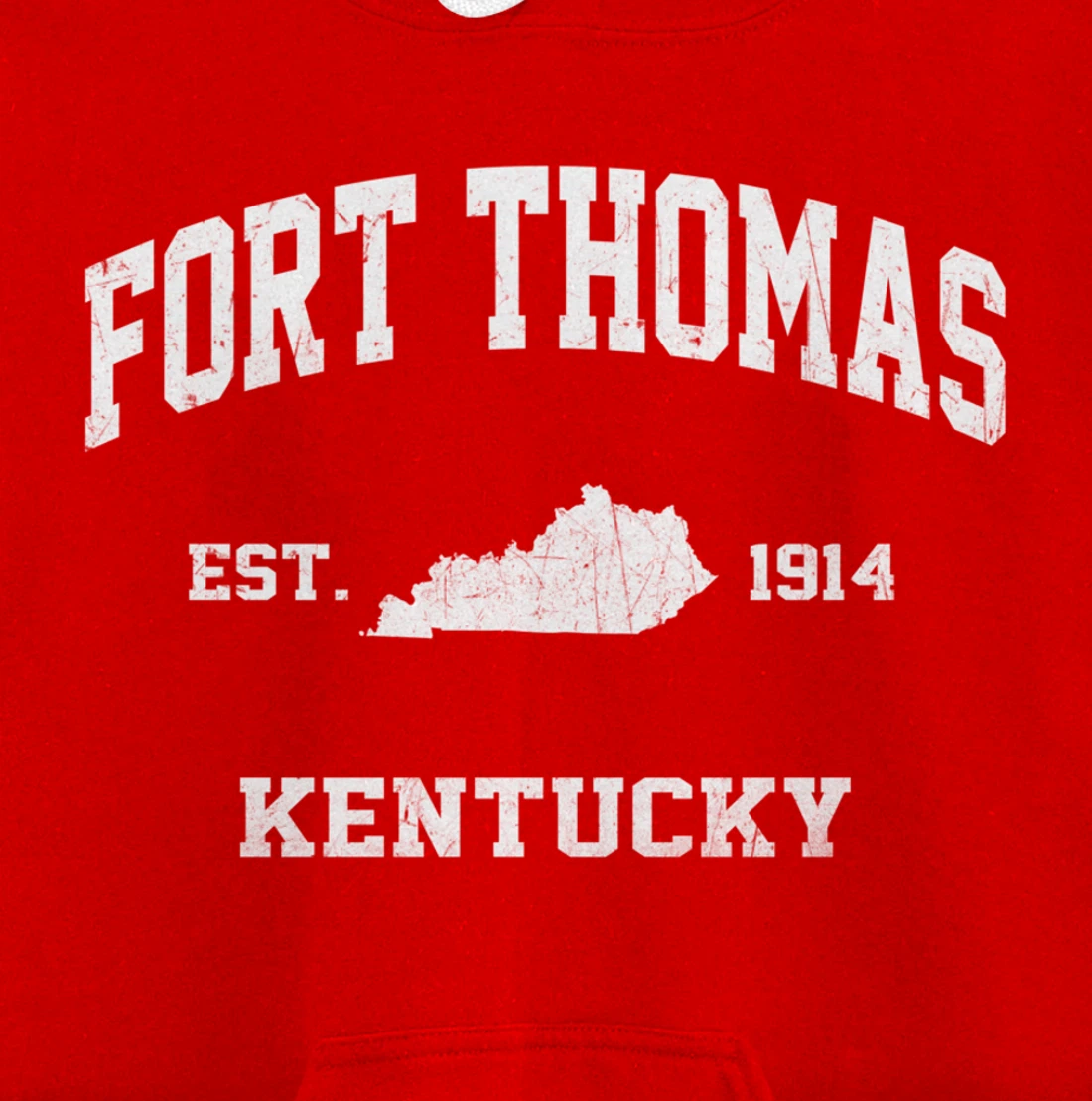 Fort Thomas Kentucky KY vintage state Athletic style Pullover Hoodie