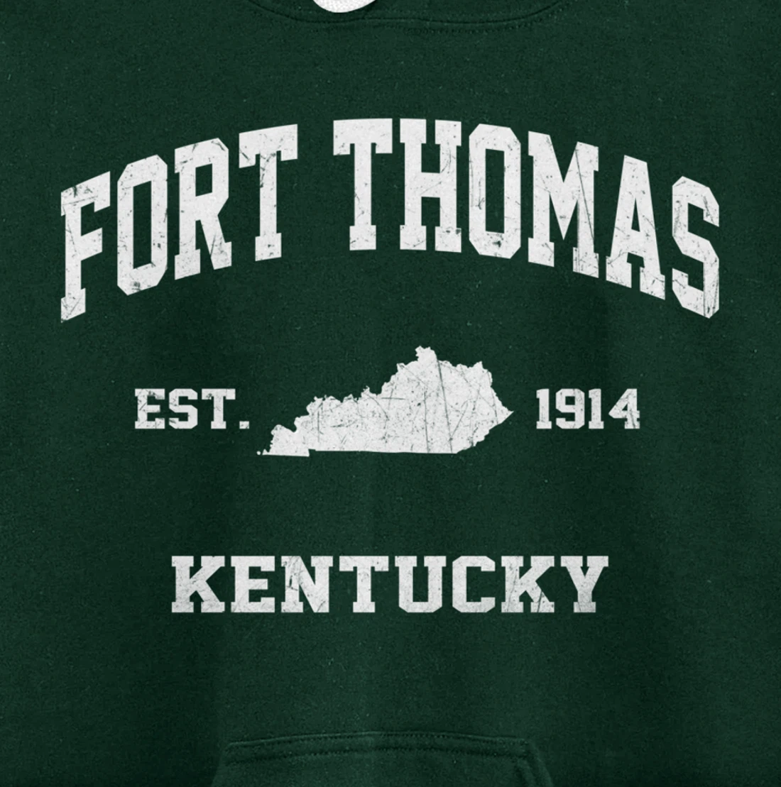 Fort Thomas Kentucky KY vintage state Athletic style Pullover Hoodie