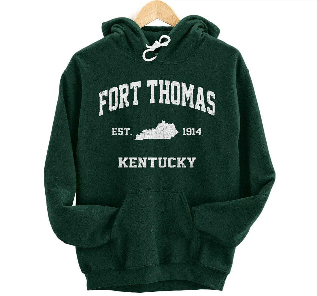 Fort Thomas Kentucky KY vintage state Athletic style Pullover Hoodie
