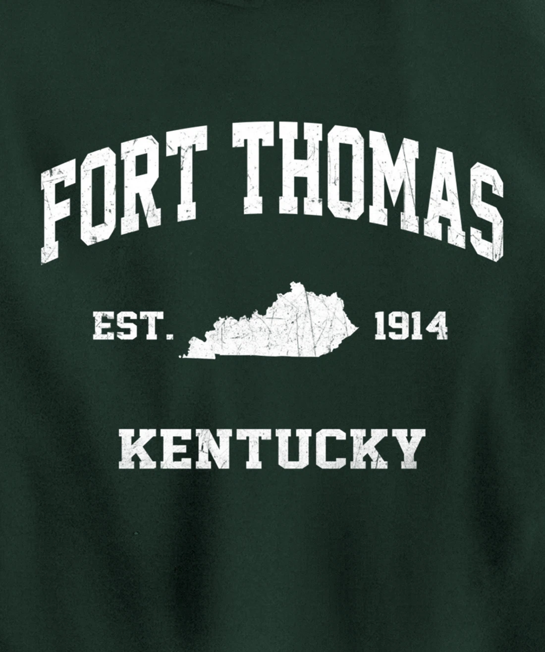 Fort Thomas Kentucky KY vintage state Athletic style Pullover Hoodie