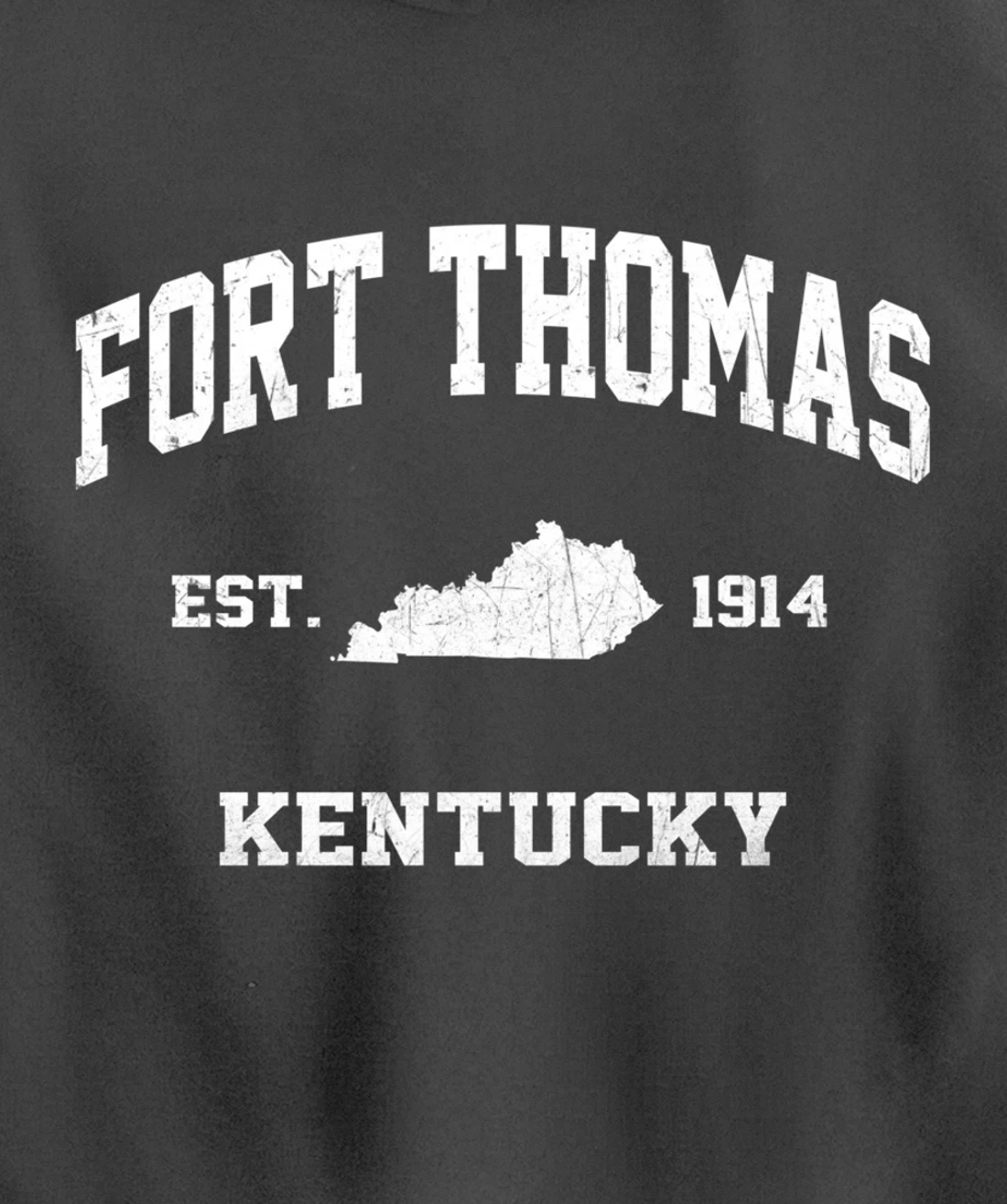 Fort Thomas Kentucky KY vintage state Athletic style Pullover Hoodie