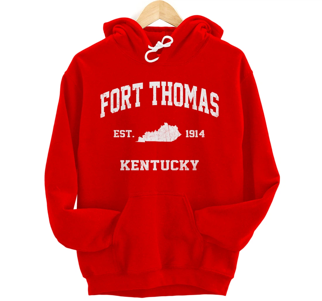 Fort Thomas Kentucky KY vintage state Athletic style Pullover Hoodie