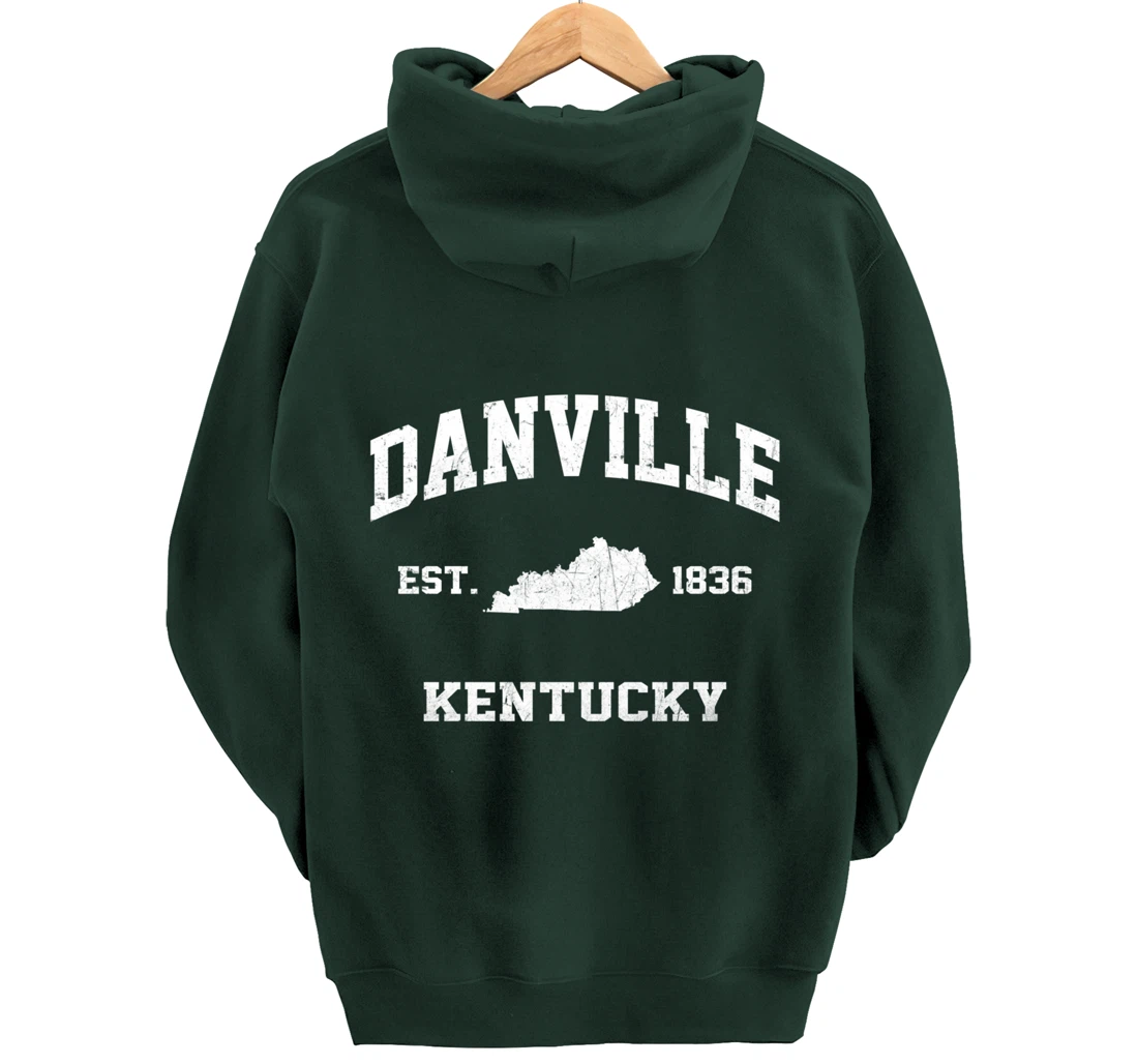 Danville Kentucky KY vintage state Athletic style Pullover Hoodie