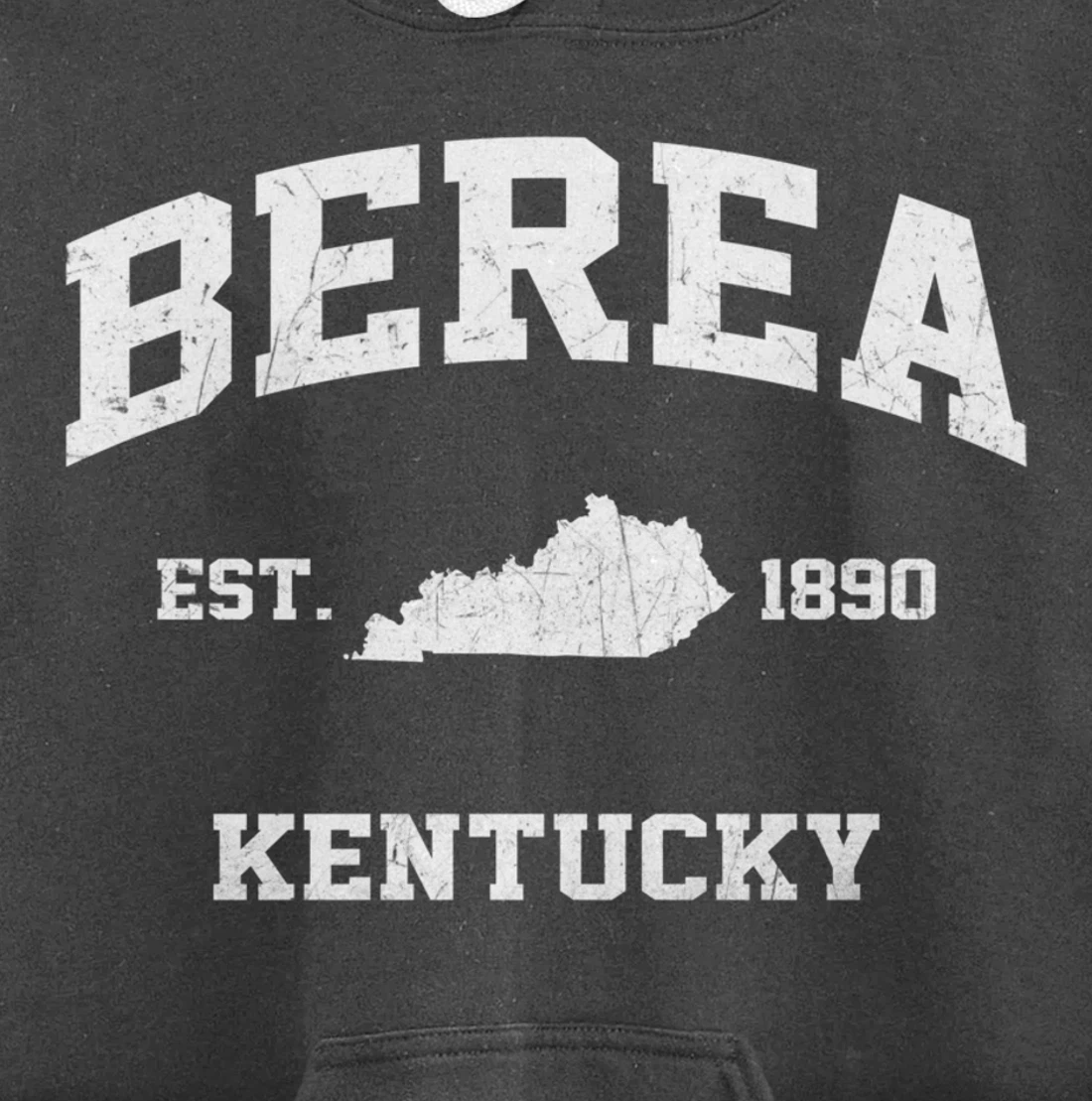 Berea Kentucky KY vintage state Athletic style Pullover Hoodie