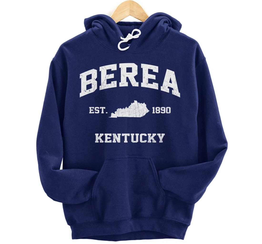 Berea Kentucky KY vintage state Athletic style Pullover Hoodie