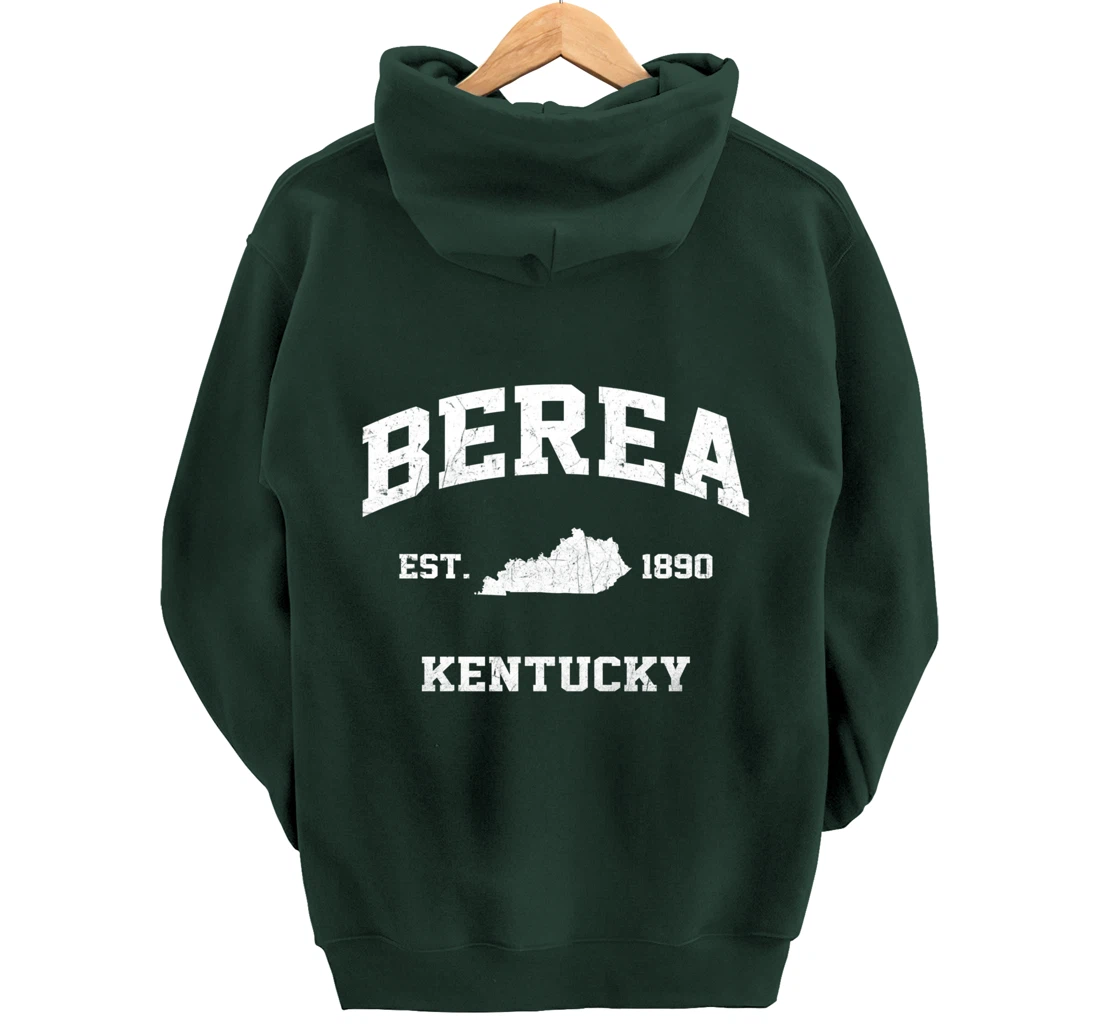 Berea Kentucky KY vintage state Athletic style Pullover Hoodie