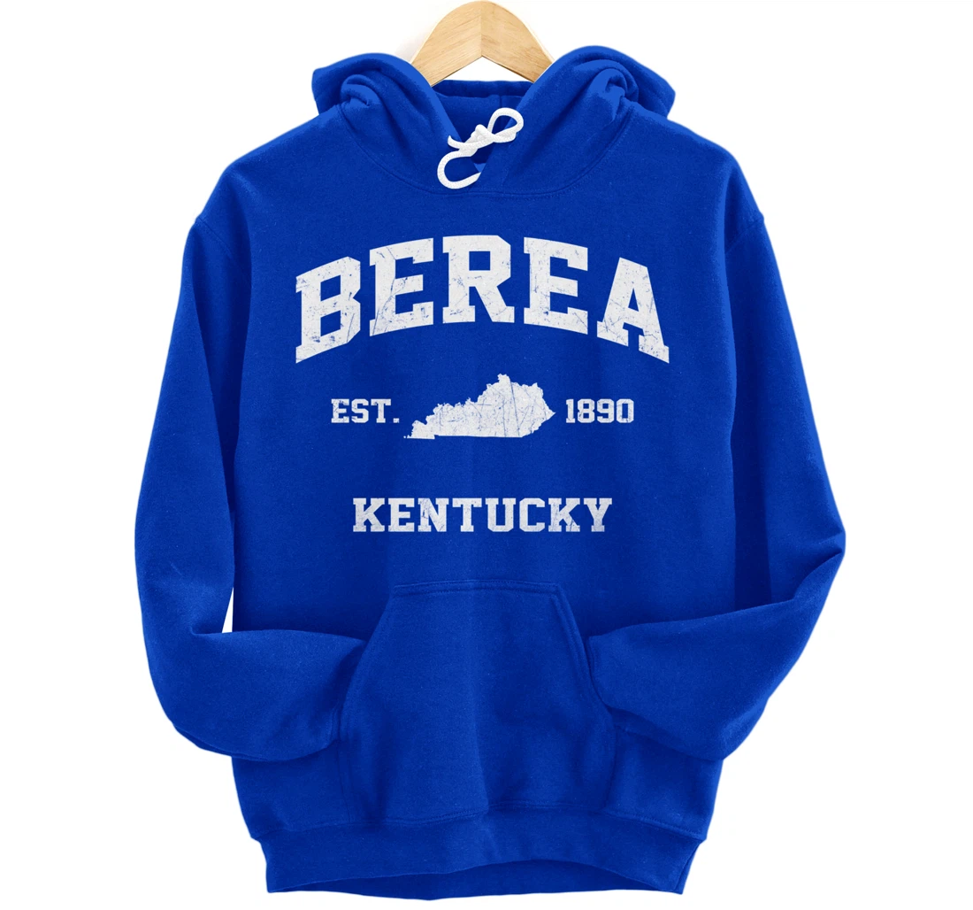 Berea Kentucky KY vintage state Athletic style Pullover Hoodie
