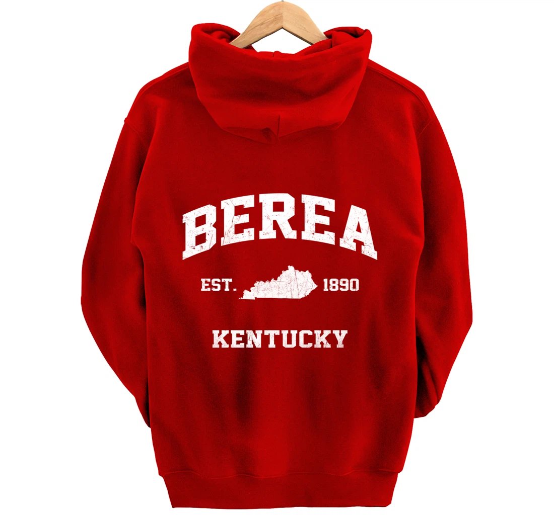 Berea Kentucky KY vintage state Athletic style Pullover Hoodie