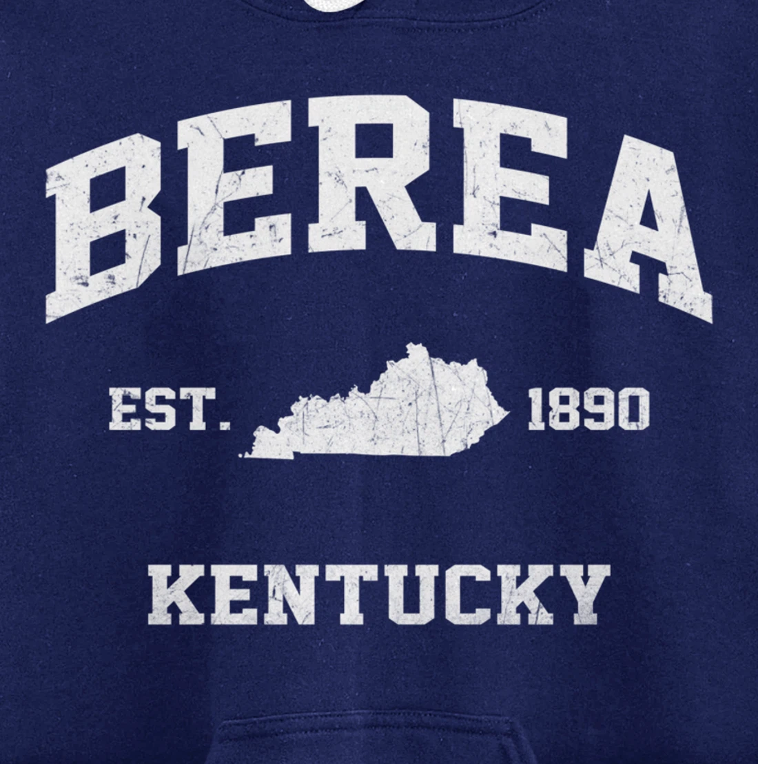 Berea Kentucky KY vintage state Athletic style Pullover Hoodie