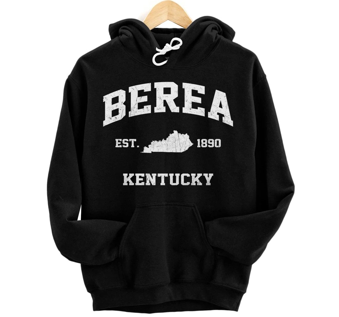Berea Kentucky KY vintage state Athletic style Pullover Hoodie