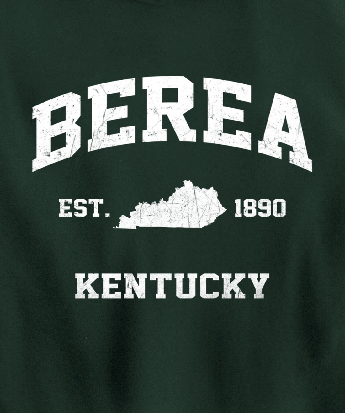 Berea Kentucky KY vintage state Athletic style Pullover Hoodie