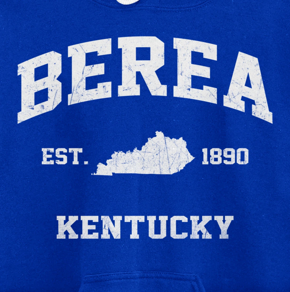 Berea Kentucky KY vintage state Athletic style Pullover Hoodie