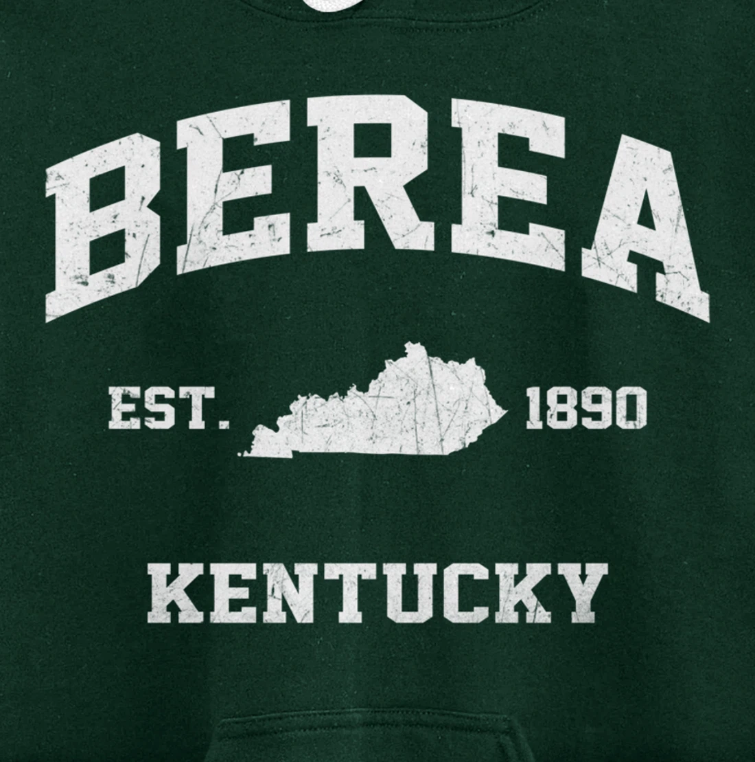 Berea Kentucky KY vintage state Athletic style Pullover Hoodie
