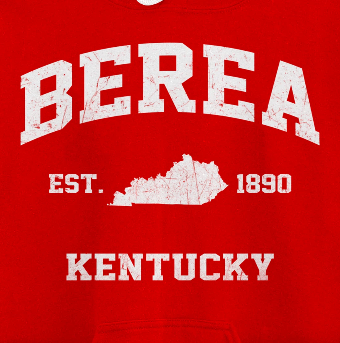 Berea Kentucky KY vintage state Athletic style Pullover Hoodie