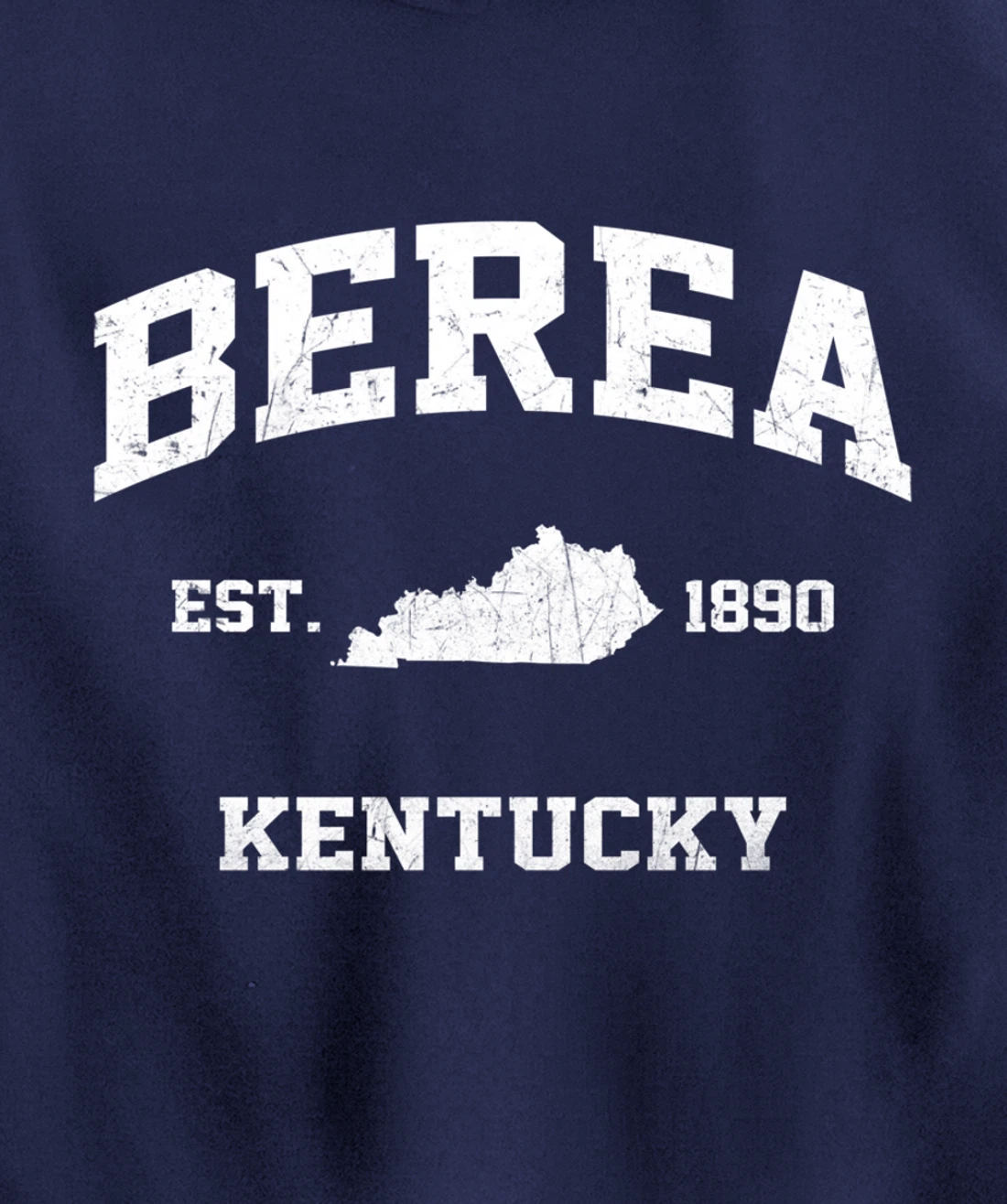 Berea Kentucky KY vintage state Athletic style Pullover Hoodie