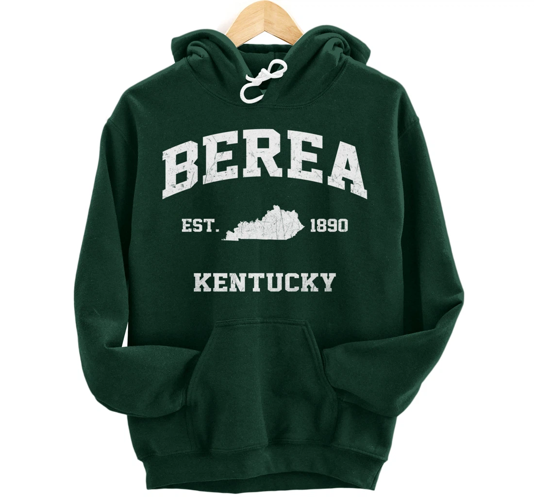 Berea Kentucky KY vintage state Athletic style Pullover Hoodie