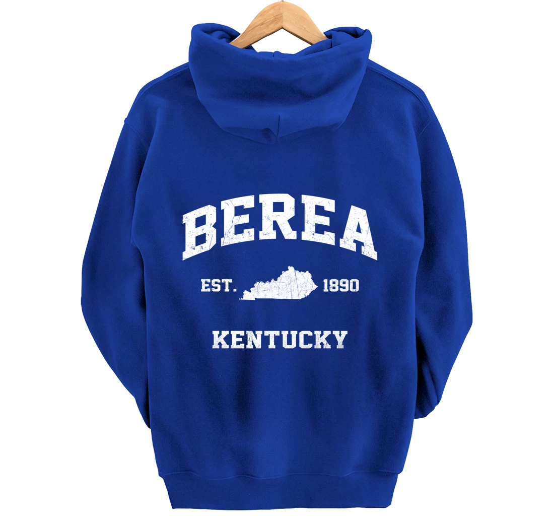 Berea Kentucky KY vintage state Athletic style Pullover Hoodie