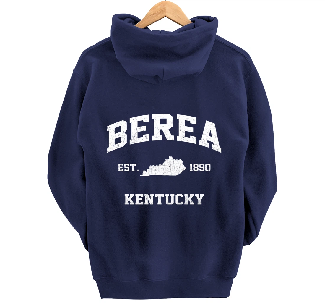 Berea Kentucky KY vintage state Athletic style Pullover Hoodie