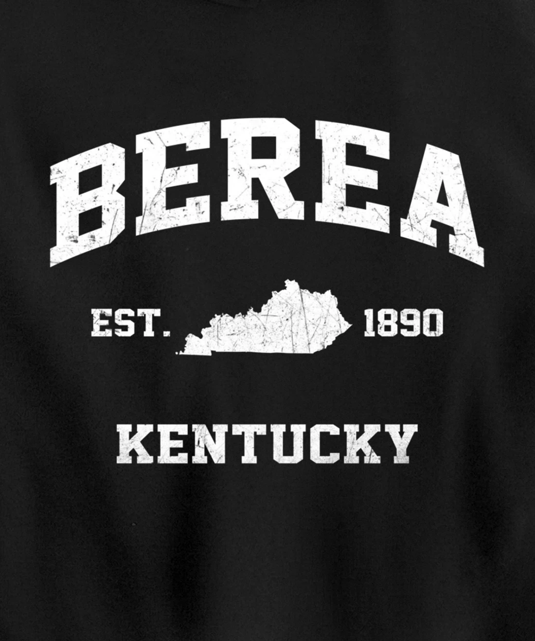 Berea Kentucky KY vintage state Athletic style Pullover Hoodie