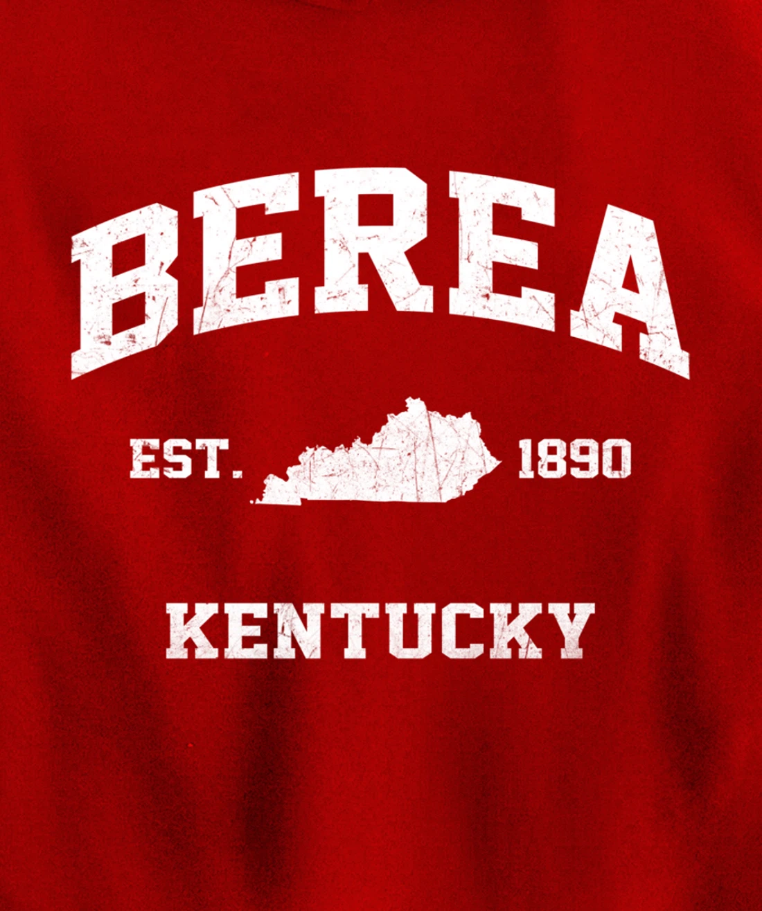 Berea Kentucky KY vintage state Athletic style Pullover Hoodie