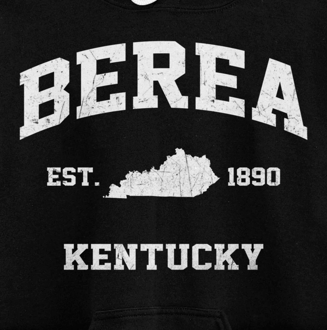 Berea Kentucky KY vintage state Athletic style Pullover Hoodie