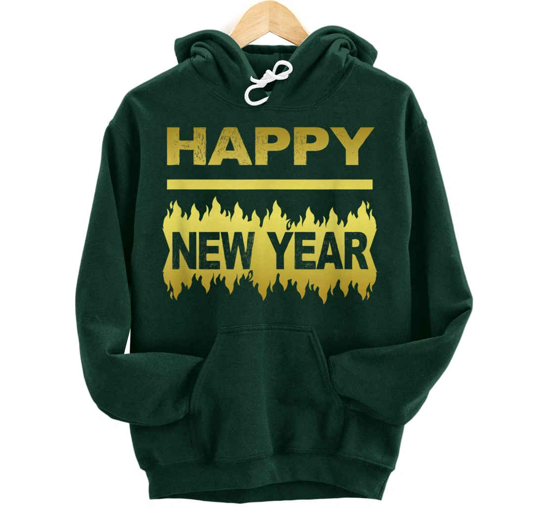 New Years Eve Happy New Year Present Pullover Hoodie