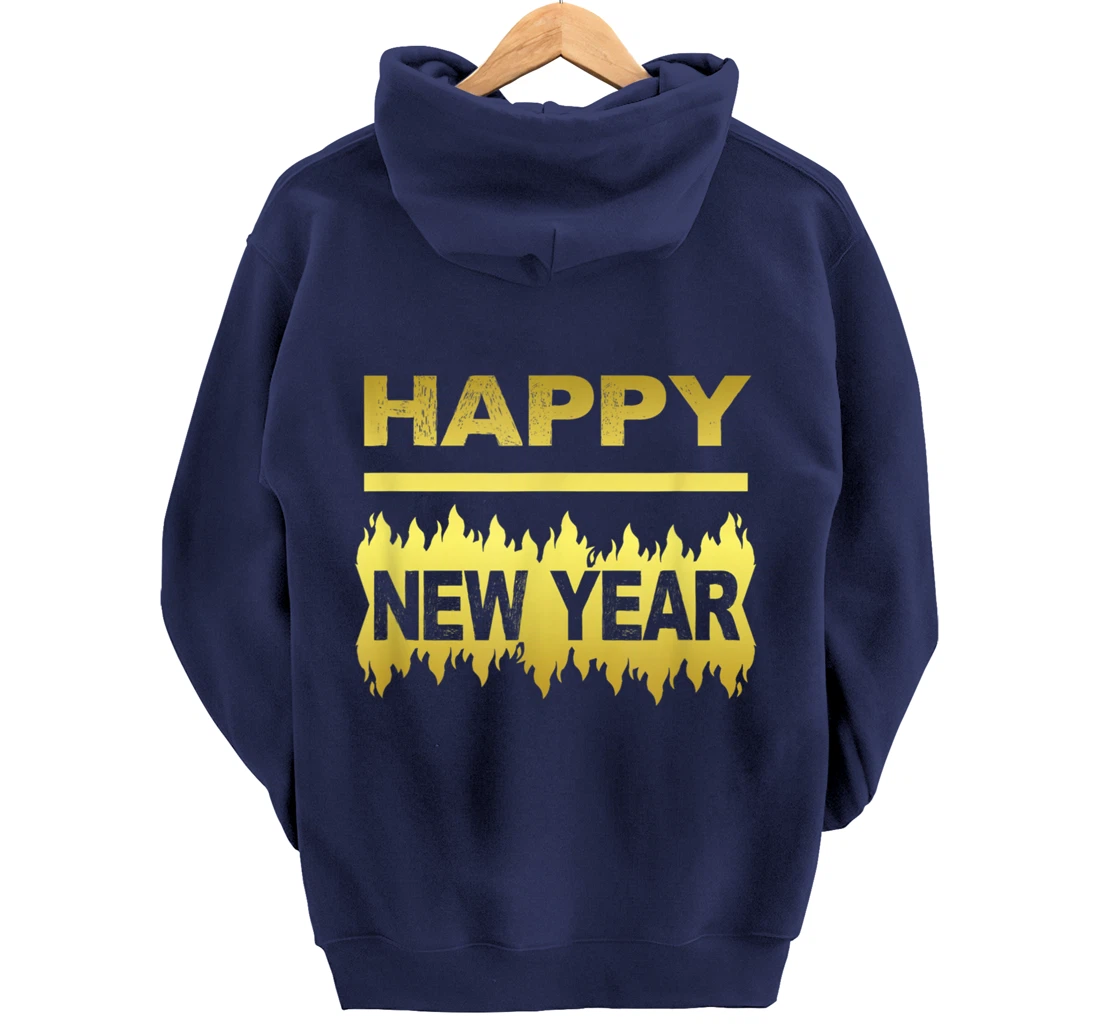 New Years Eve Happy New Year Present Pullover Hoodie