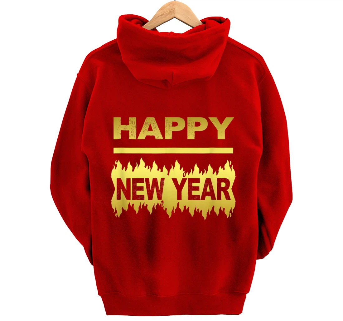 New Years Eve Happy New Year Present Pullover Hoodie