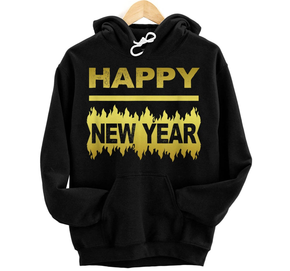 New Years Eve Happy New Year Present Pullover Hoodie