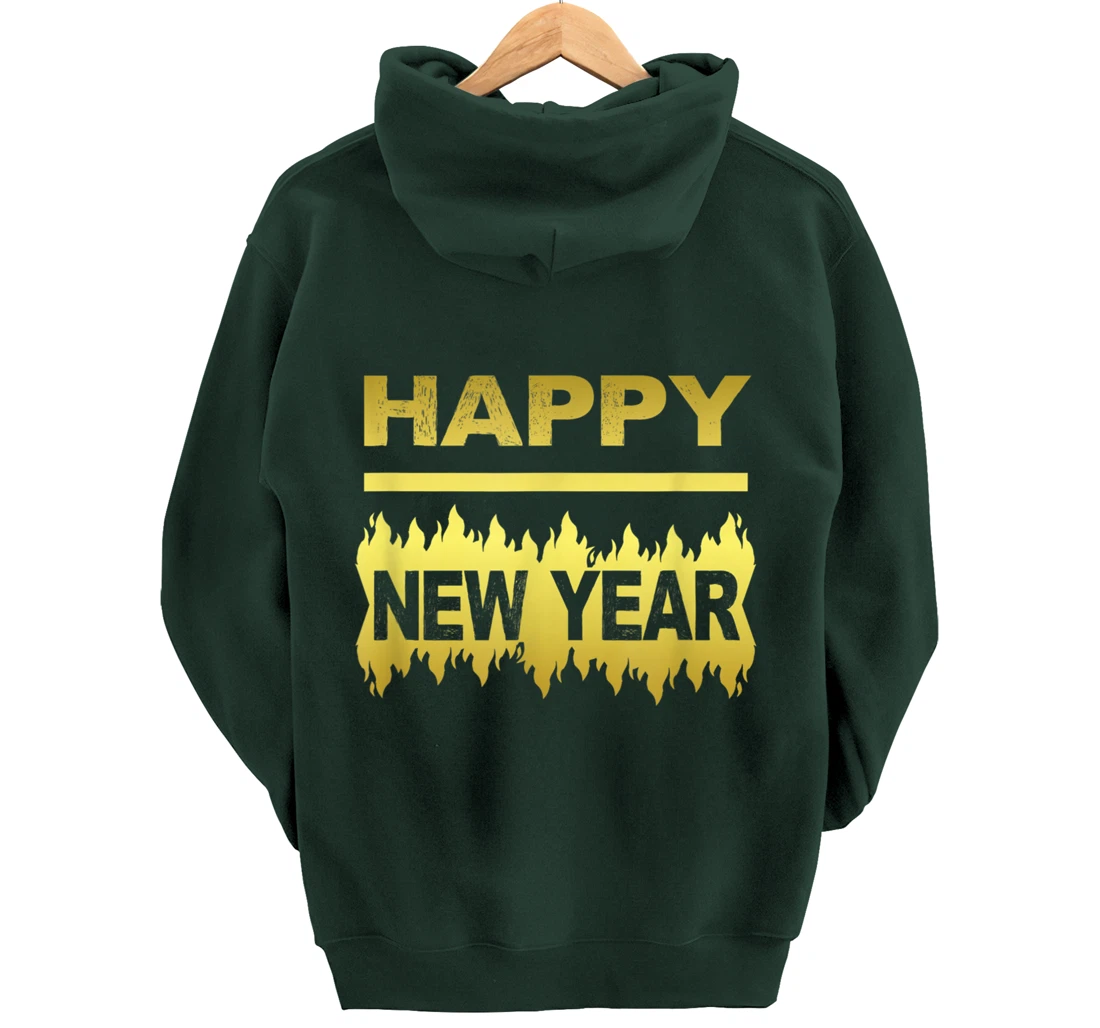 New Years Eve Happy New Year Present Pullover Hoodie